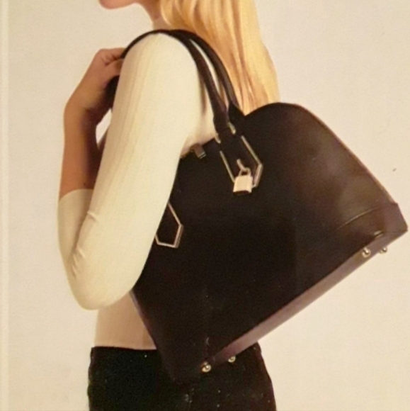 HILARY Radley Faye Black Cowhide Leather Handbag Shoulder Bag Purse - Picture 3 of 15